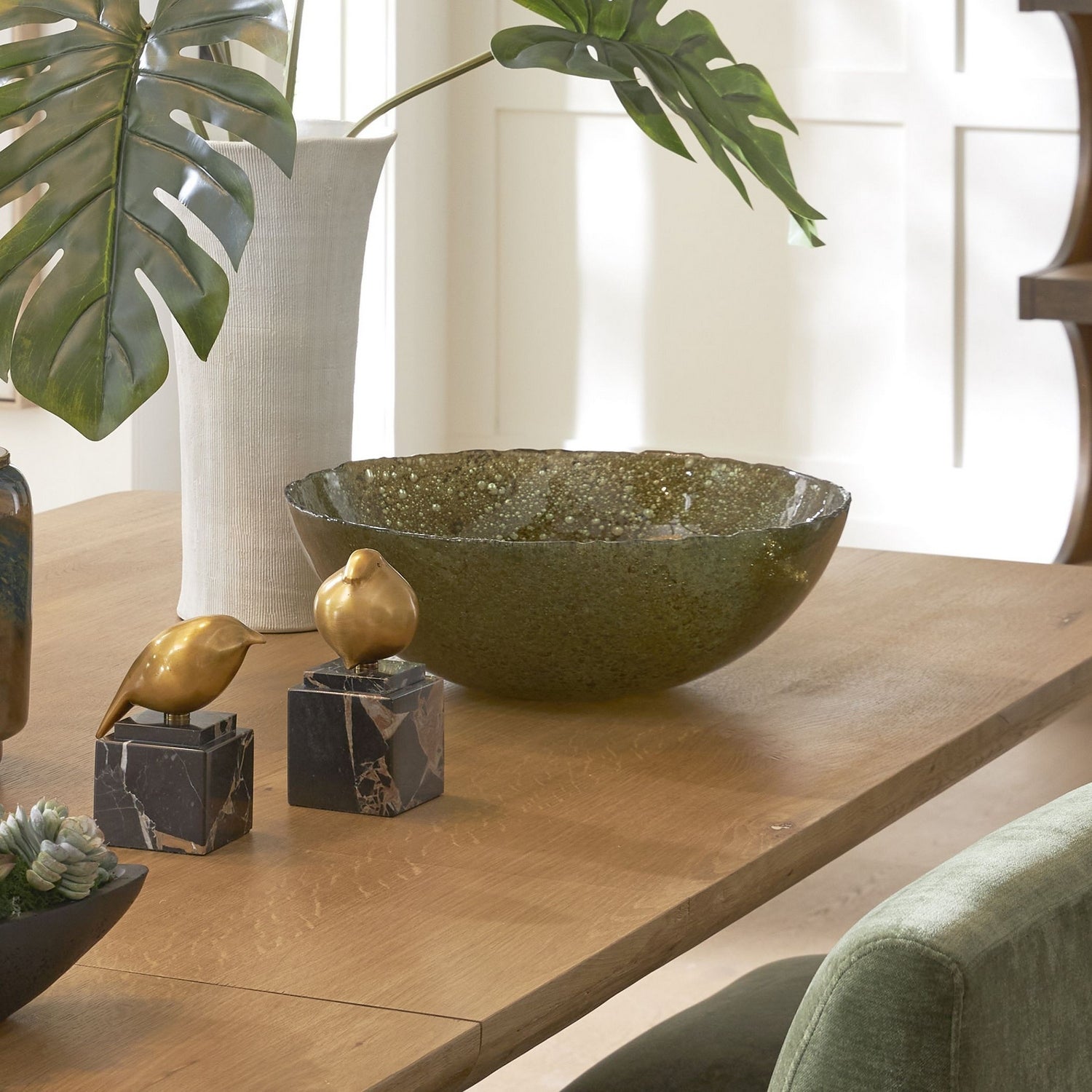 Uttermost - 18306 - Bol - Vert scintillant - Bleu, vert et brun terreux