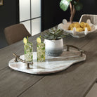 Uttermost - 18308 - Plateau - Pierre et brindille - Élégant veinage gris, blanc et rouille