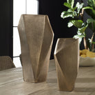 Uttermost - 18310 - Ensemble de 2 vases - GeoForm - Laiton antique