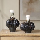Uttermost - 18313 - Ensemble de 2 vases - Ombrien - Brun et bronze