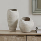 Uttermost - 18321 - Ensemble de 2 vases - Inara - Blanc