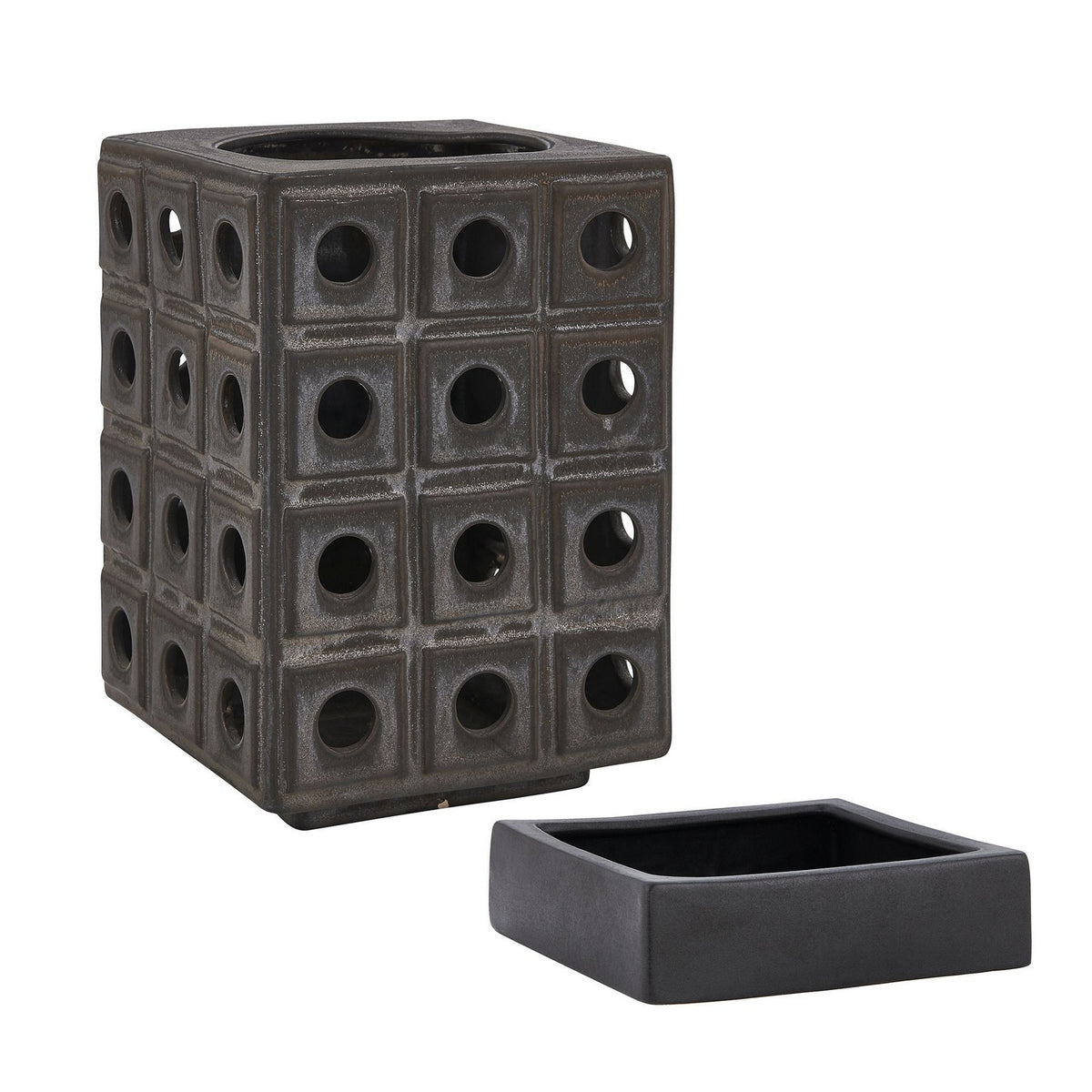Uttermost - 18322 - Bougeoir - Treillis - Marron vieilli