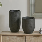 Uttermost - 18324 - Ensemble de 2 vases - Komorebi - Noir mat