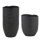 Uttermost - 18324 - Ensemble de 2 vases - Komorebi - Noir mat