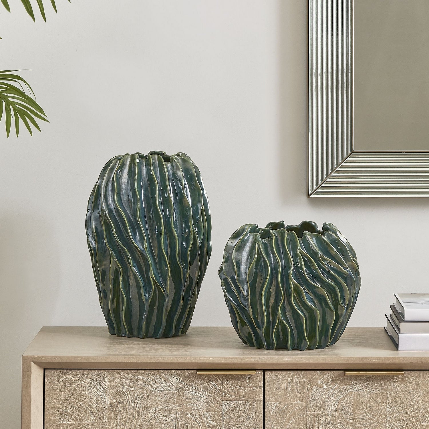 Uttermost - 18325 - Vases Set/2 - Veridian Ridge - Green And Blue