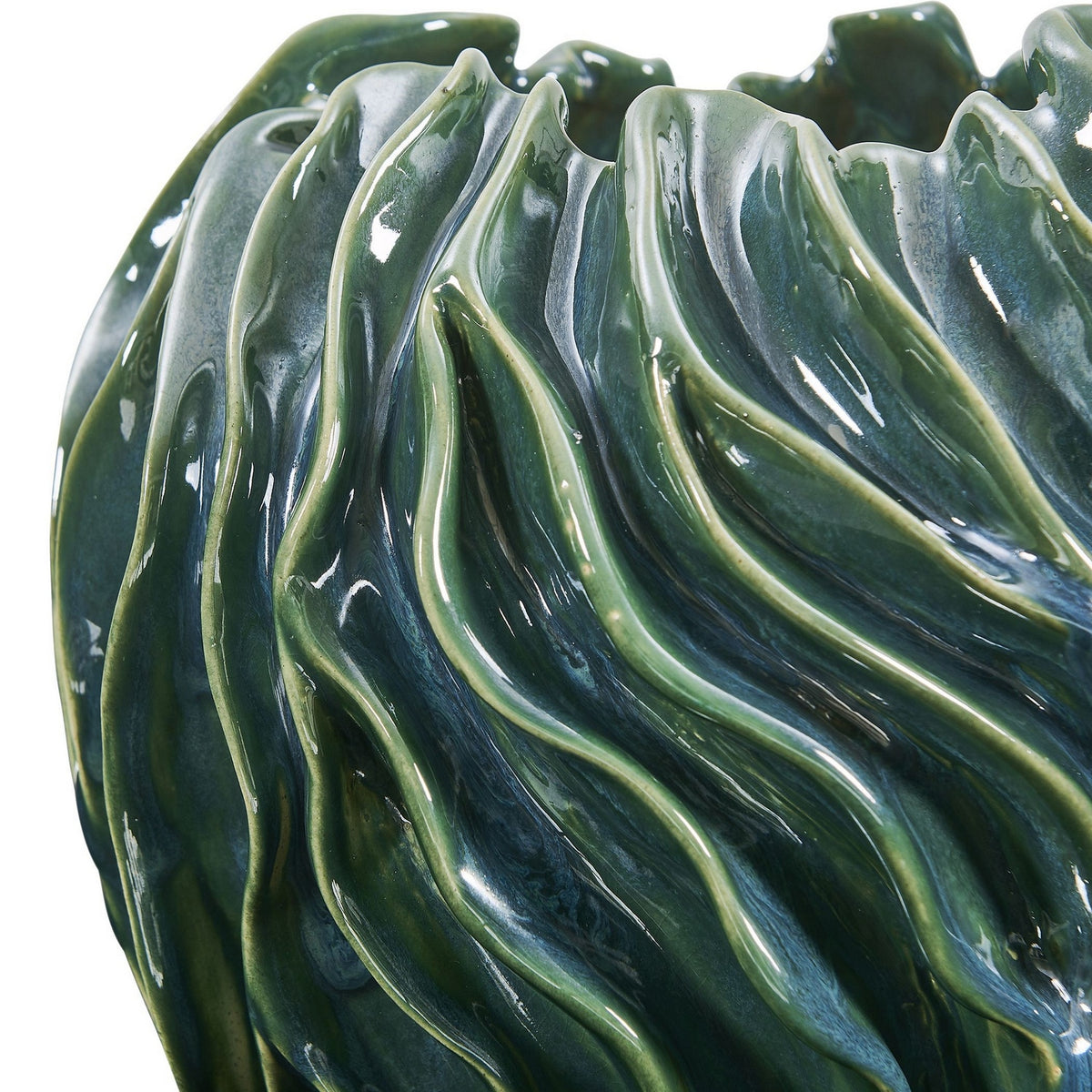 Uttermost - 18325 - Ensemble de 2 vases - Veridian Ridge - Vert et bleu