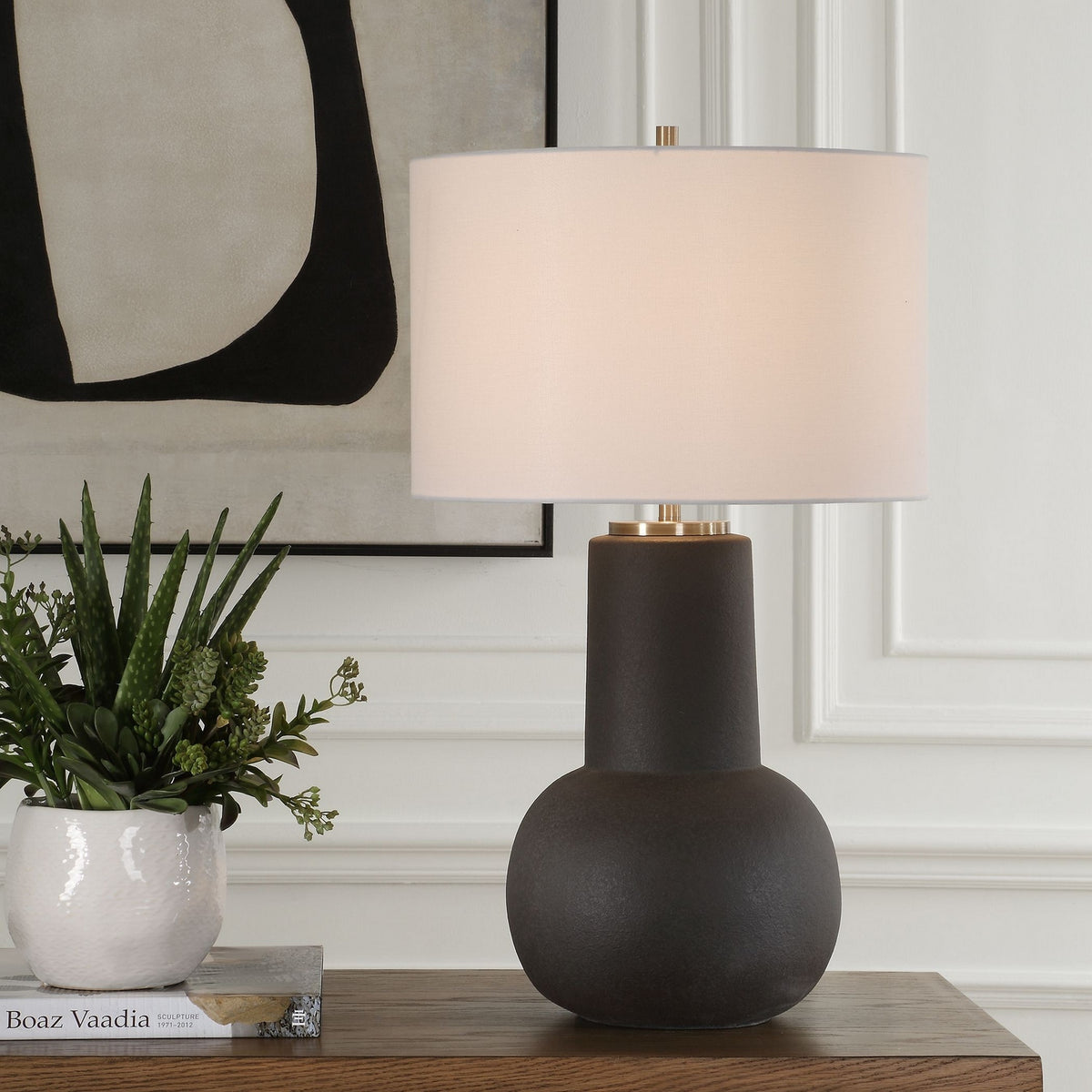 Uttermost - 30584-1 - Une lumière Lampe de table - Robson - Cuivres