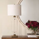 Uttermost - 30590 - Une lumière Lampe de table - Contour sans fil - Laiton