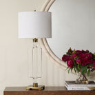 Uttermost - 30590 - Une lumière Lampe de table - Contour sans fil - Laiton