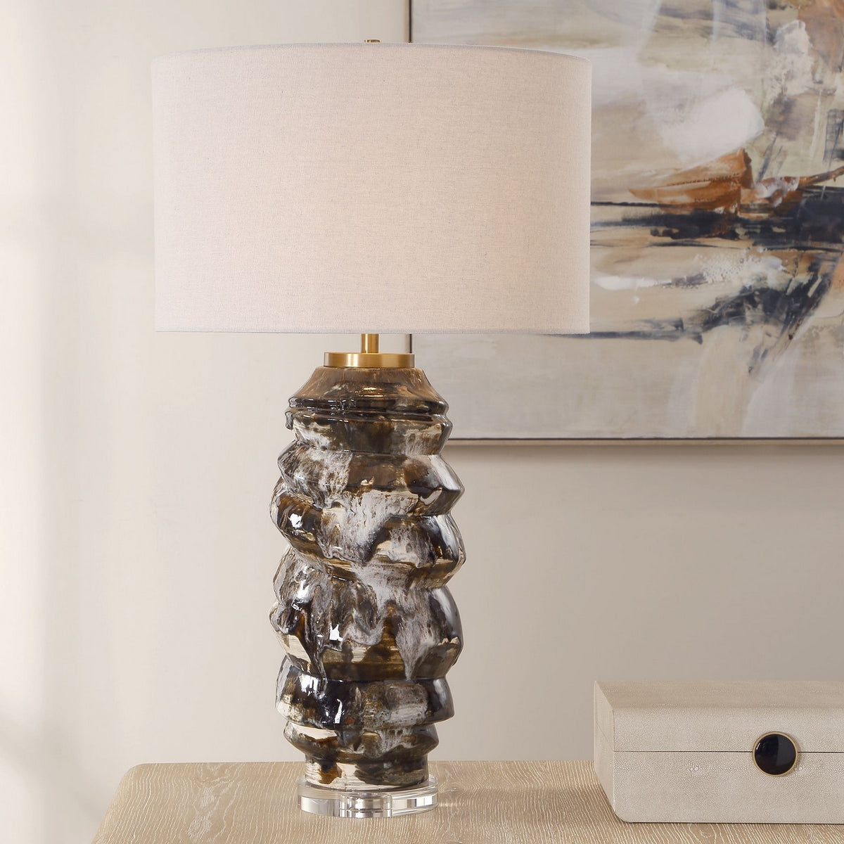 Uttermost - 30649 - One Light Table Lamp - Cuoco - Antique Brass