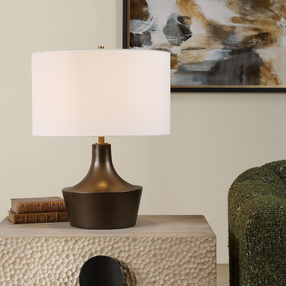 Uttermost - 30651 - Une lumière Lampe de table - Paseo - Bronze chaud