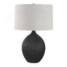 Uttermost - 30652-1 - Une lumière Lampe de table - Levee - Noir satiné texturé