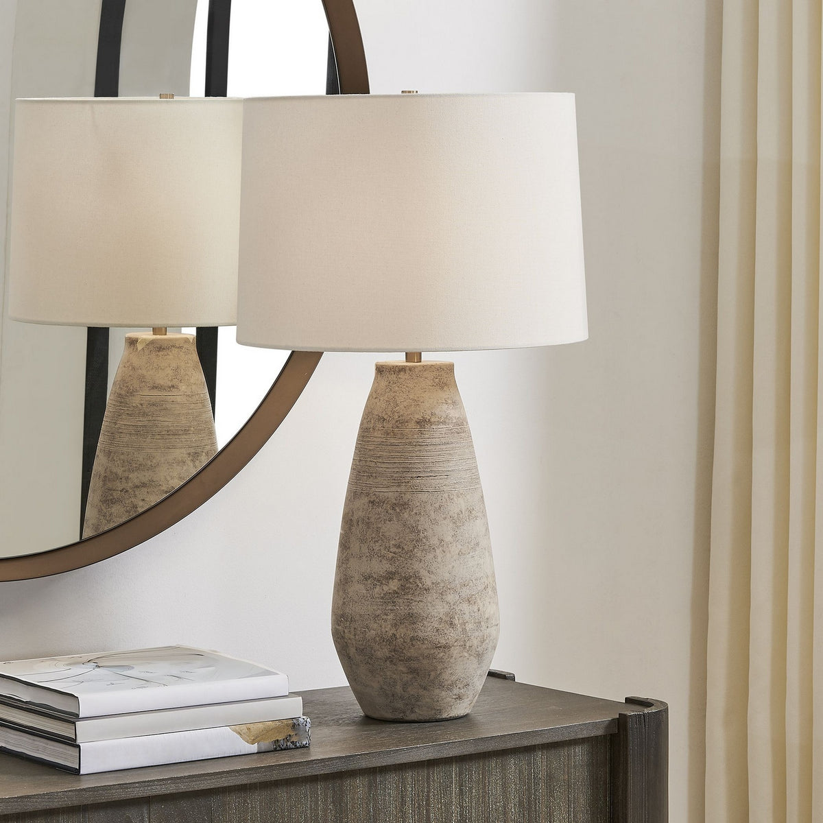 Uttermost - 30658-1 - One Light Table Lamp - Dunford - Antique Brass