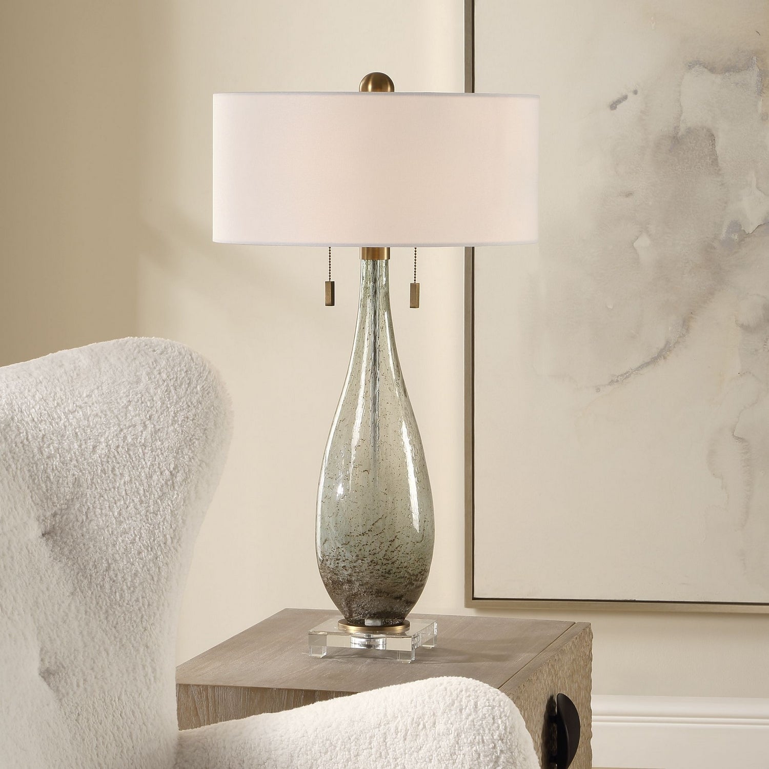 Uttermost - 30675 - One Light Table Lamp - Cardoni - Brushed Brass