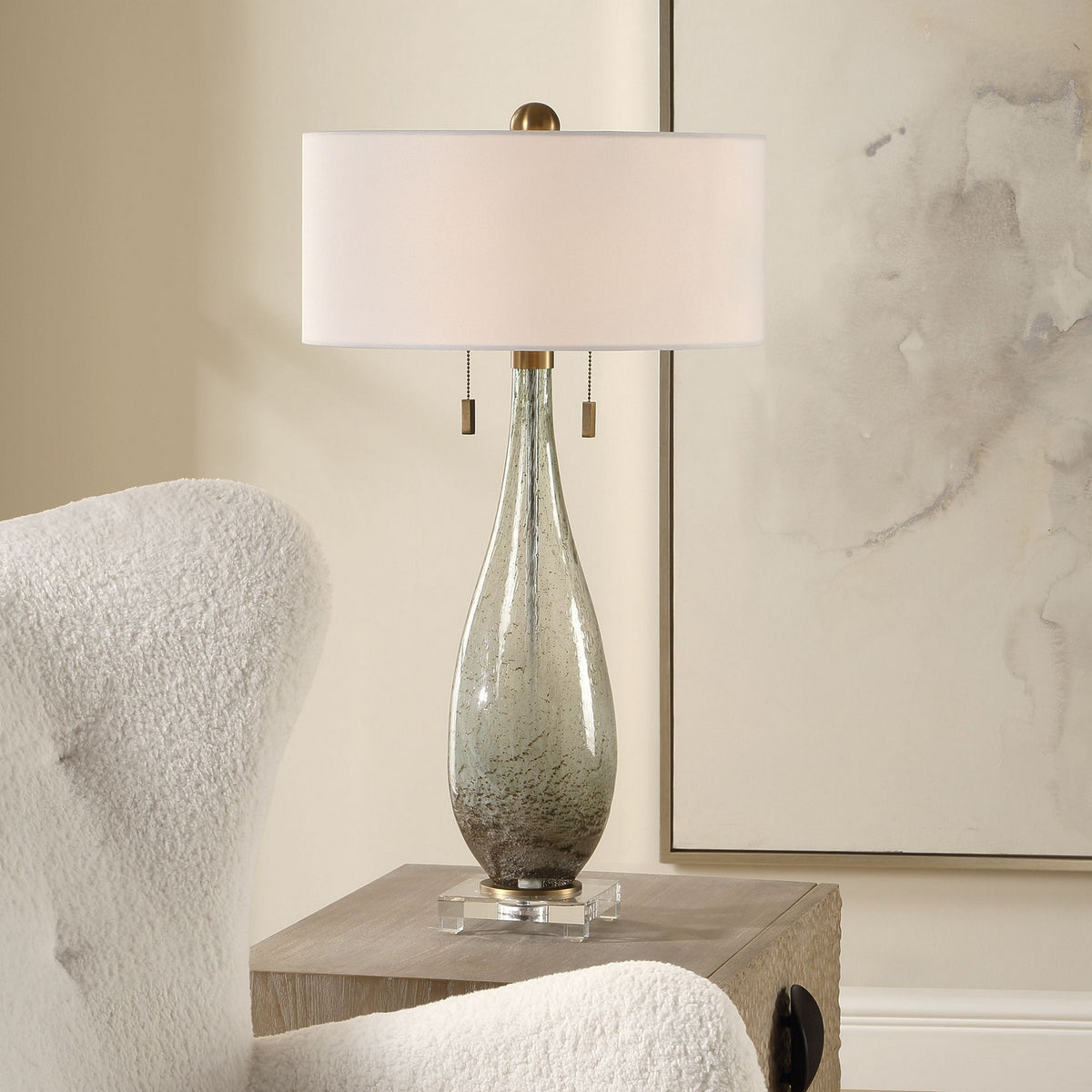 Uttermost - 30675 - One Light Table Lamp - Cardoni - Brushed Brass