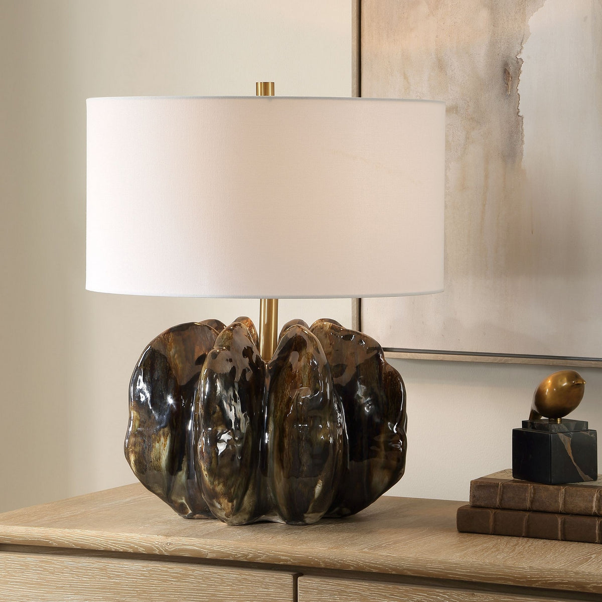 Uttermost - 30677 - Une lumière Lampe de table - Jaudon - Bronze chaud