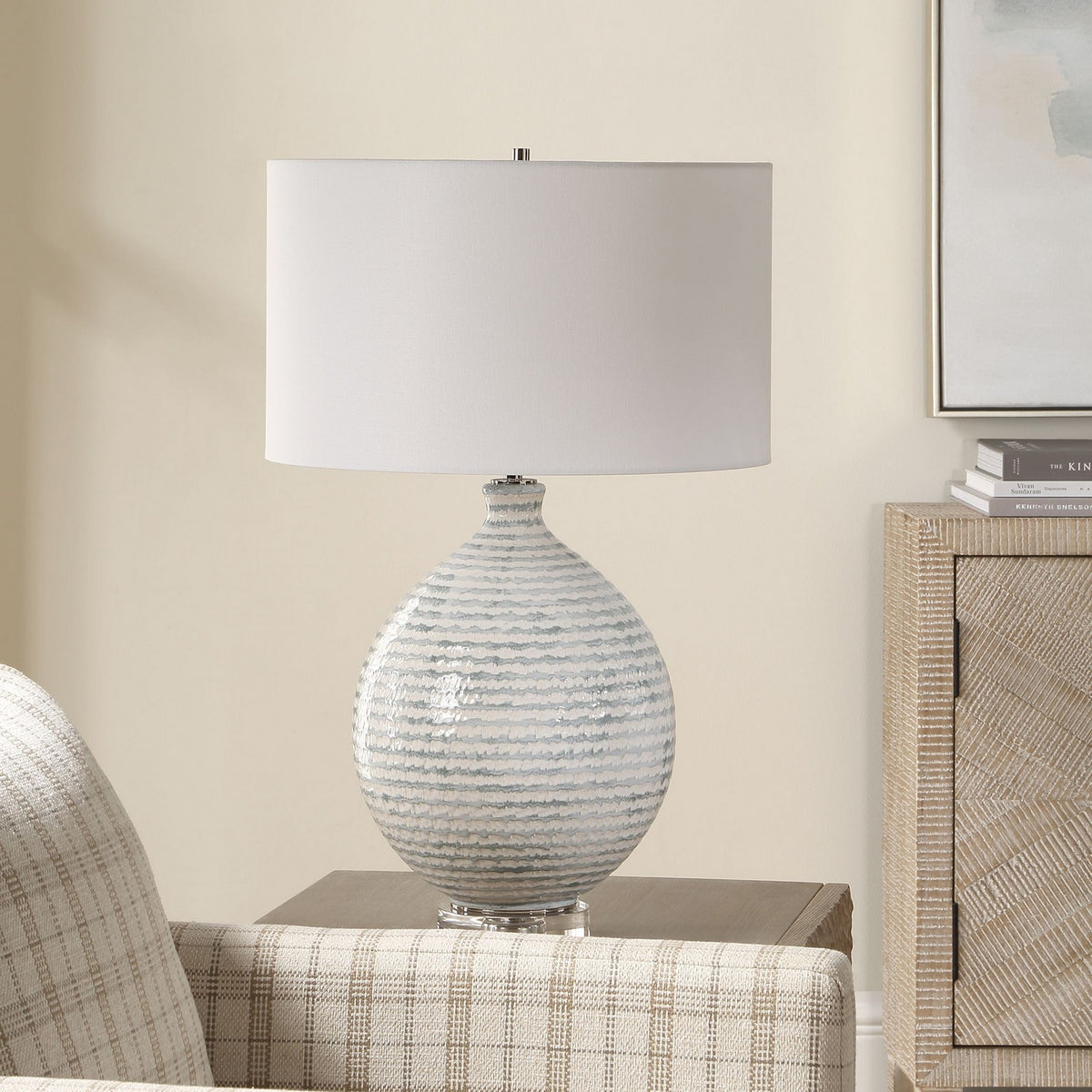 Uttermost - 30680 - One Light Table Lamp - Clary - Antique Brass