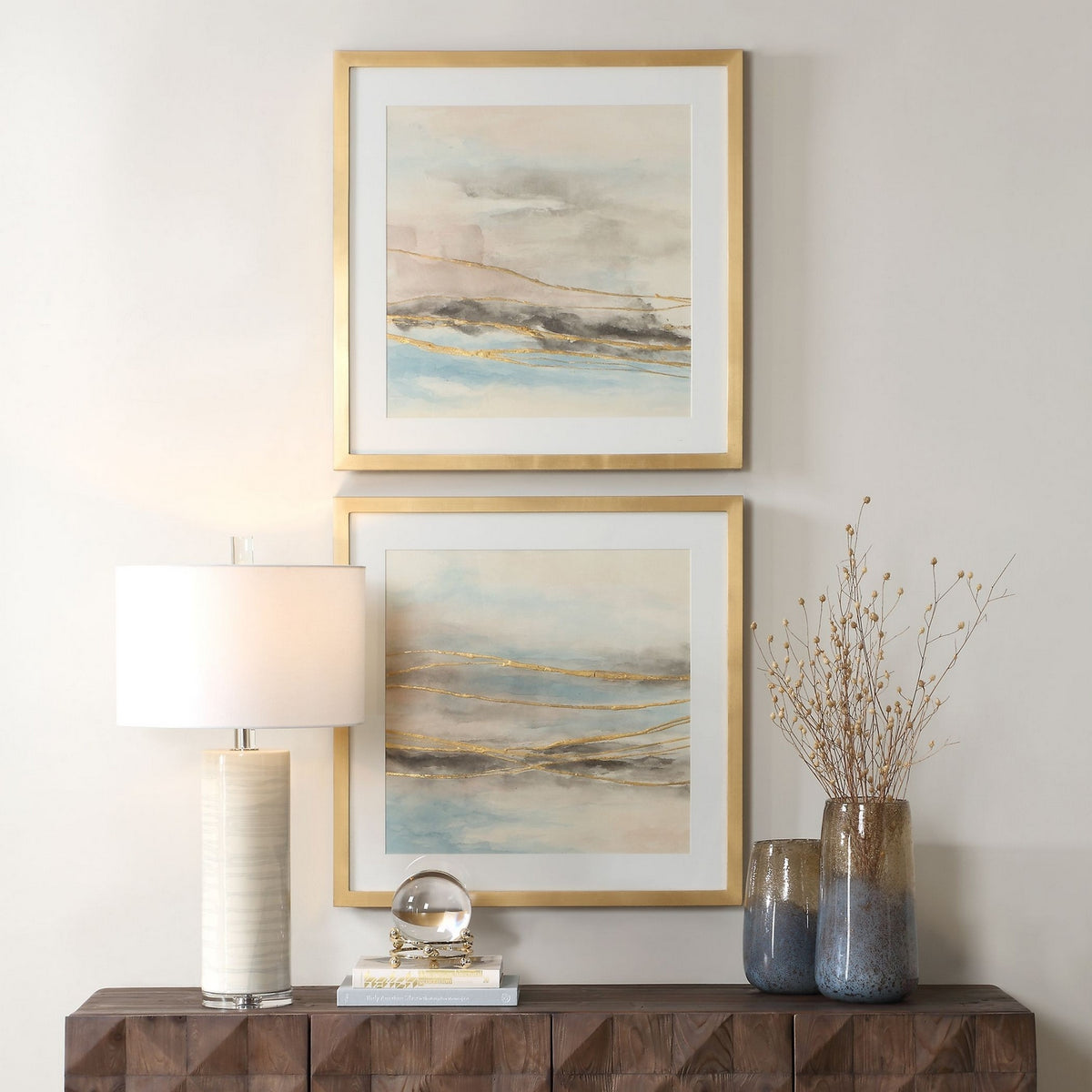 Uttermost - 32461 - Ensemble de 2 impressions de paysage - So Golden - Or