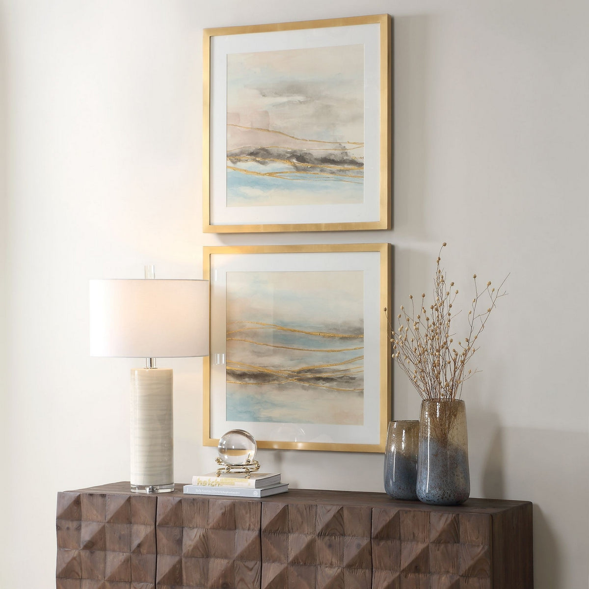 Uttermost - 32461 - Ensemble de 2 impressions de paysage - So Golden - Or
