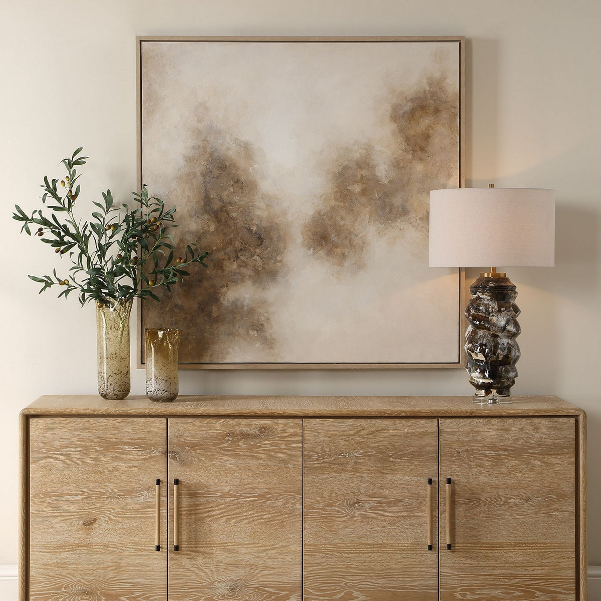 Uttermost - 32471 - Wall Art - Up In Smoke - Natural Pine
