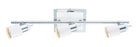 Eglo Canada - 200323A - Luminaire sur rail fixe à trois lampes - Davida - Chrome et blanc