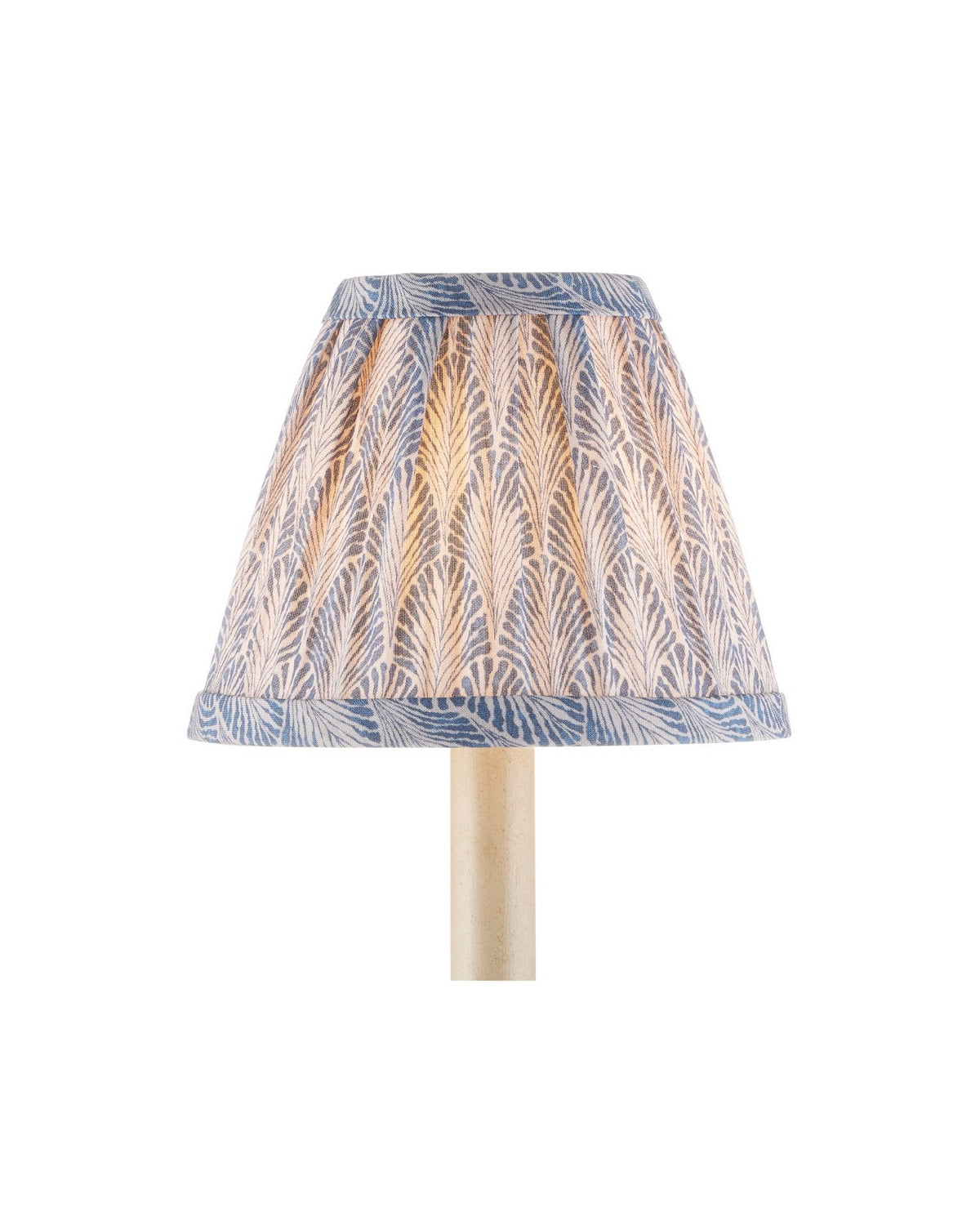 Currey and Company 0900-0051 Plume Shade in Blue/Ivory