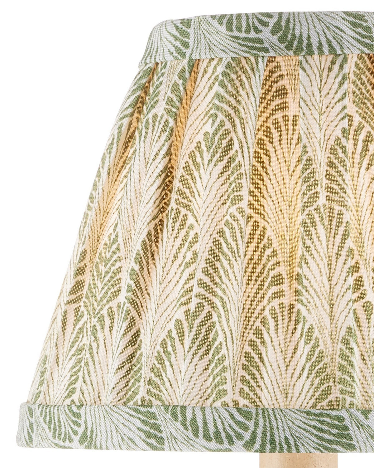 Currey and Company 0900-0052 Plume Shade in Green/Ivory