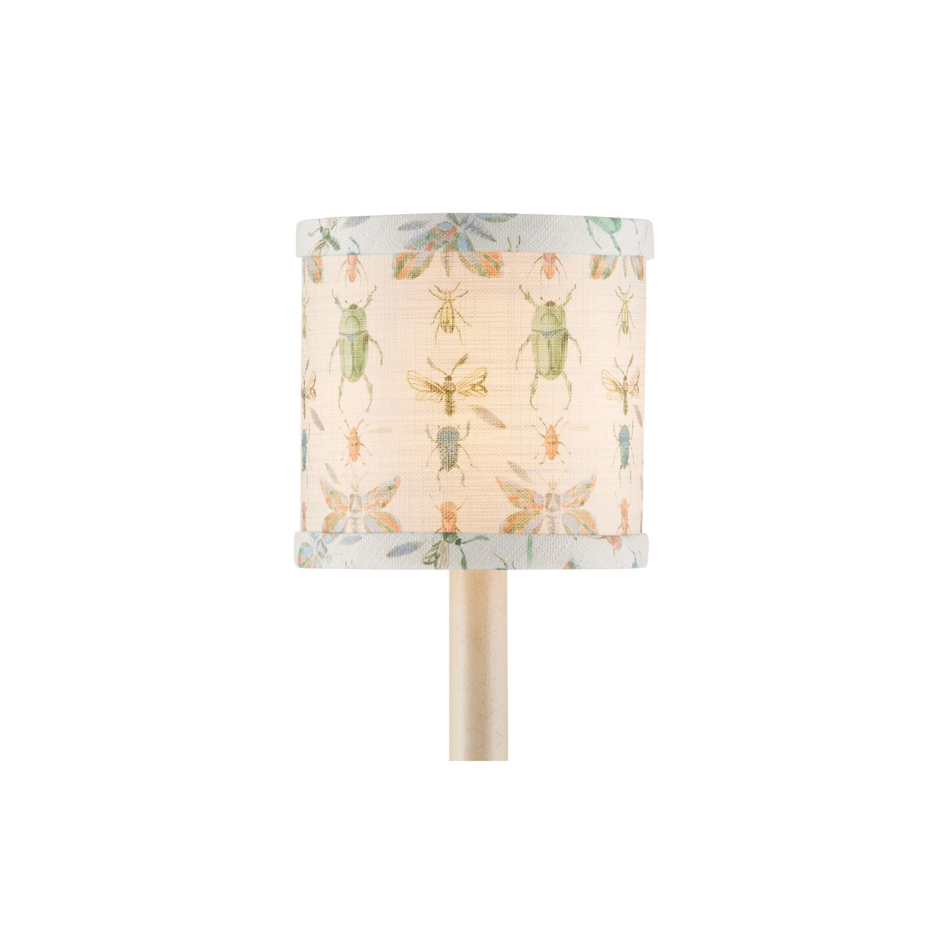 Currey and Company - 0900-0061 - Chandelier Shade - Bug Parade Drum Chandelier Shade - Ivory / Green / Yellow / Blue / Orange