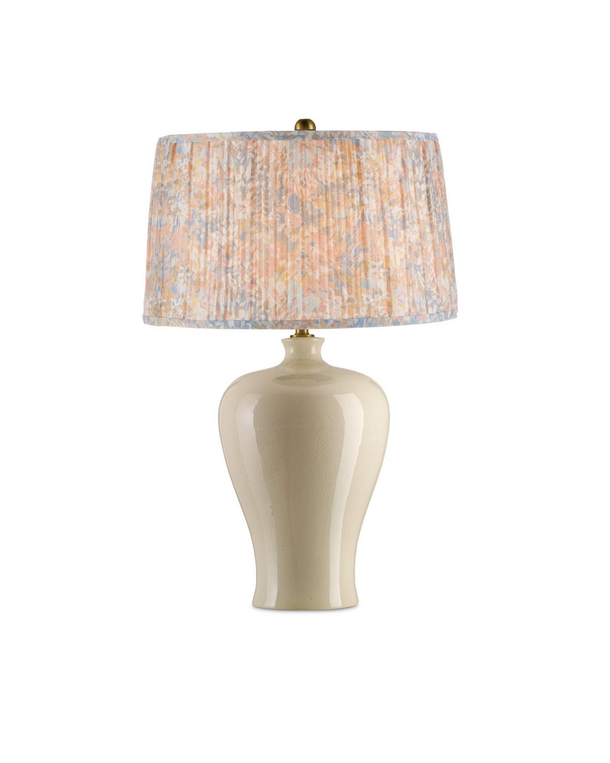 Currey and Company 0900-6004 Nuancier Wildflower en bleu pastel/rose pastel/ivoire