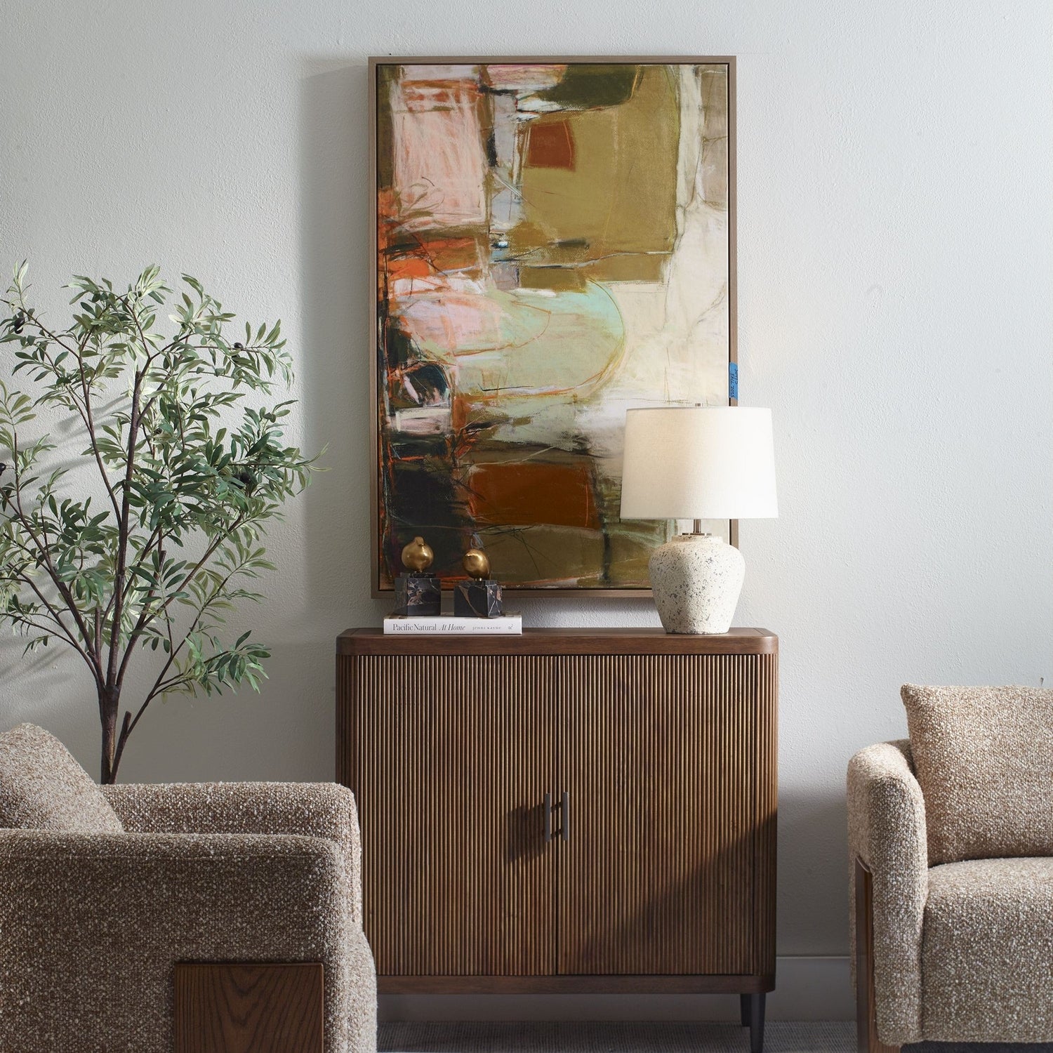 Uttermost - 32495 - Abstract Art - Palace Walls - Light Oak