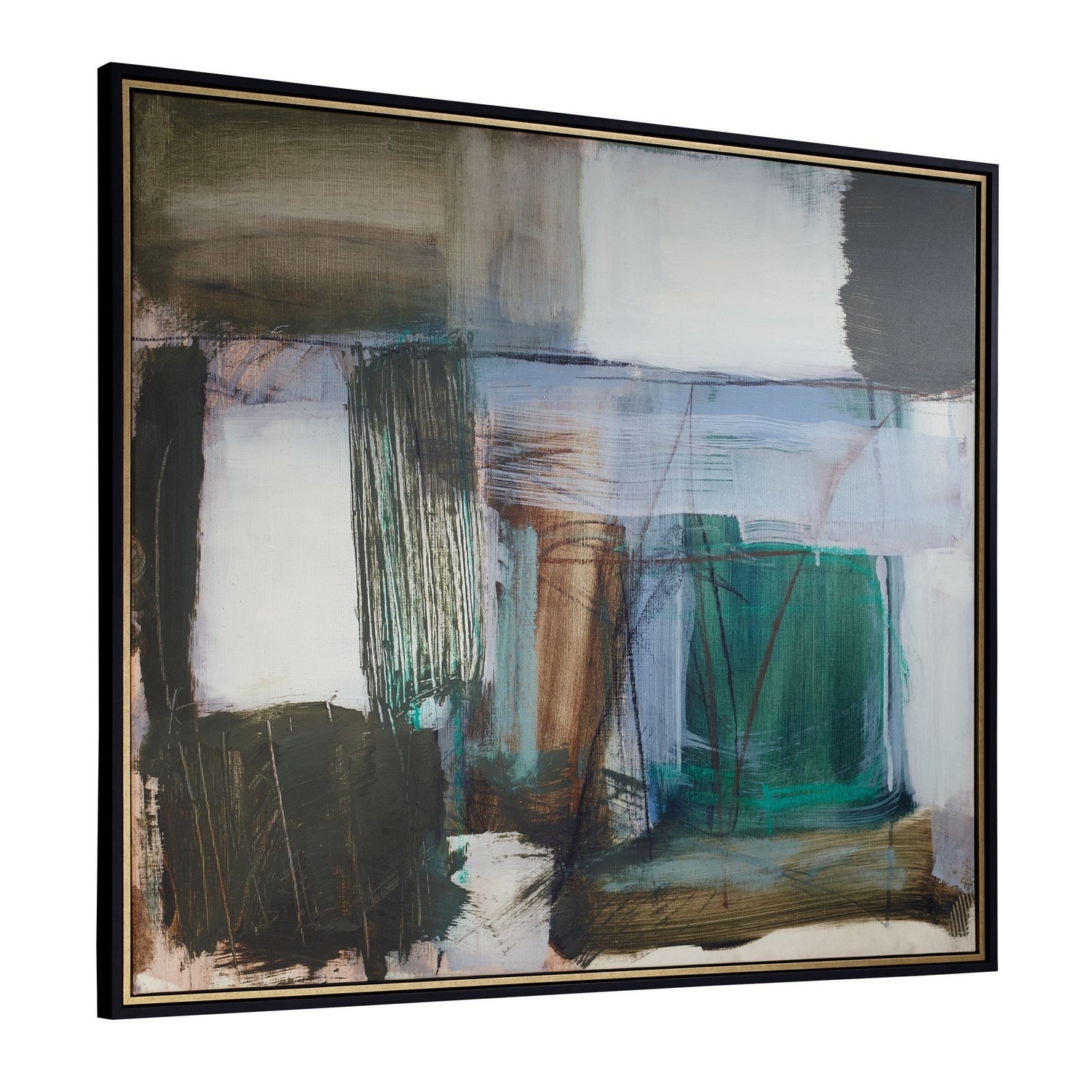 Uttermost - 32496 - Abstract Art - Green Fields - Black