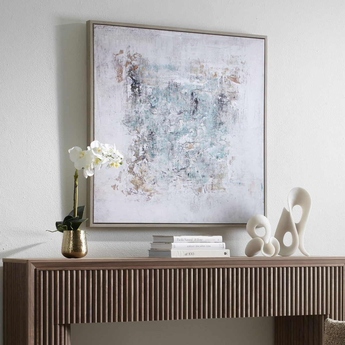 Uttermost - 32498 - Abstract Art - Find Me Here - Gray Wood