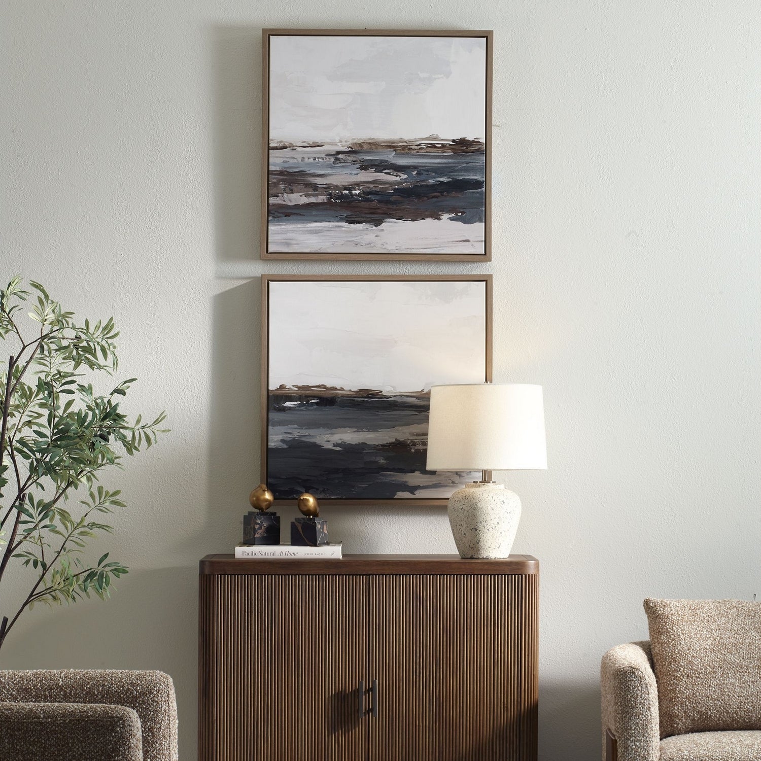 Uttermost - 32541 - Coffret de peinture de paysage/2 - Bring Me In - Chêne clair
