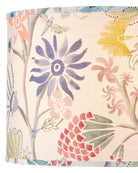 Abat-jour tambour Madeline de Currey and Company 0900-6010, coloris ivoire/bleu/vert/jaune/magenta