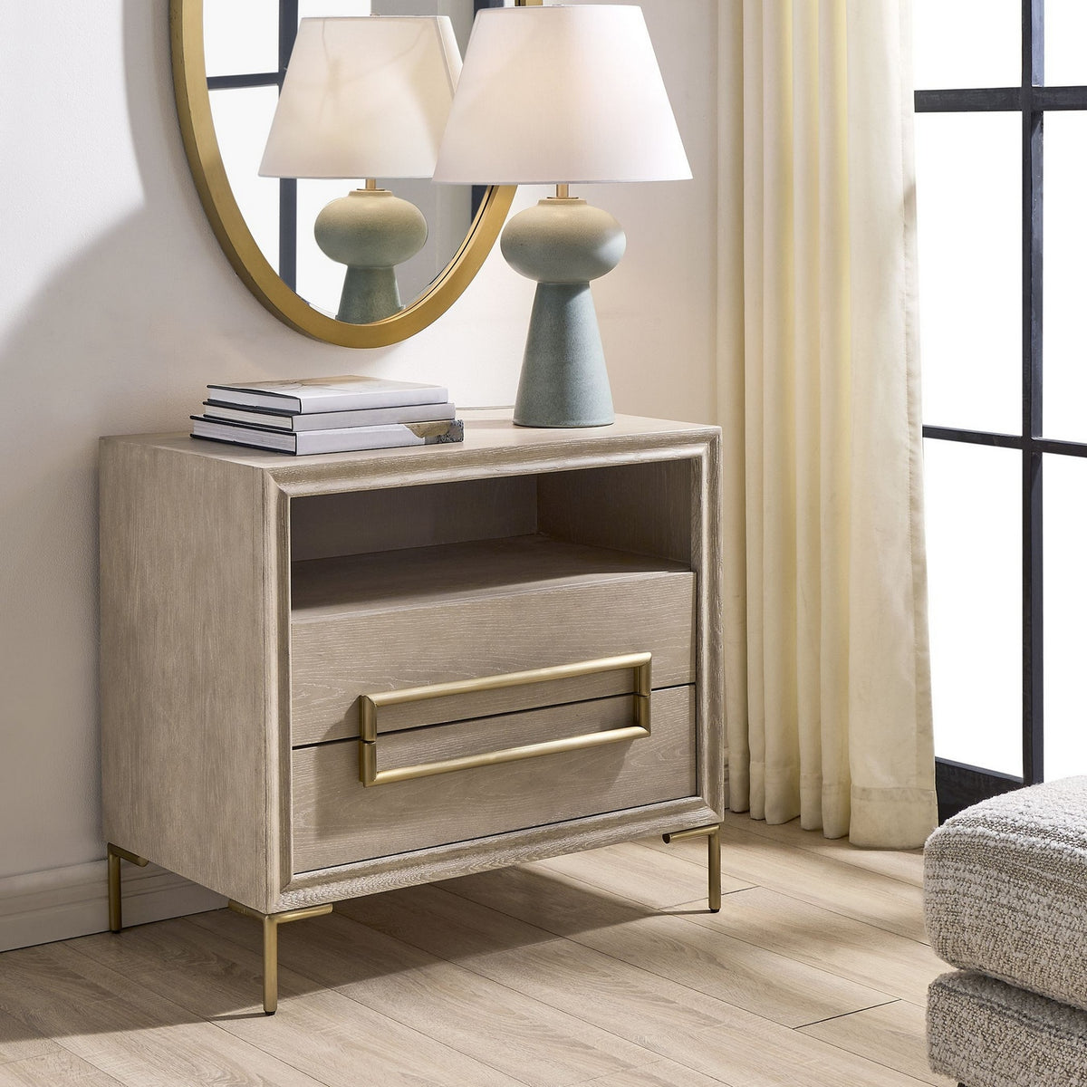 Uttermost - 50316 - Side Table - Alessia - Brushed Brass