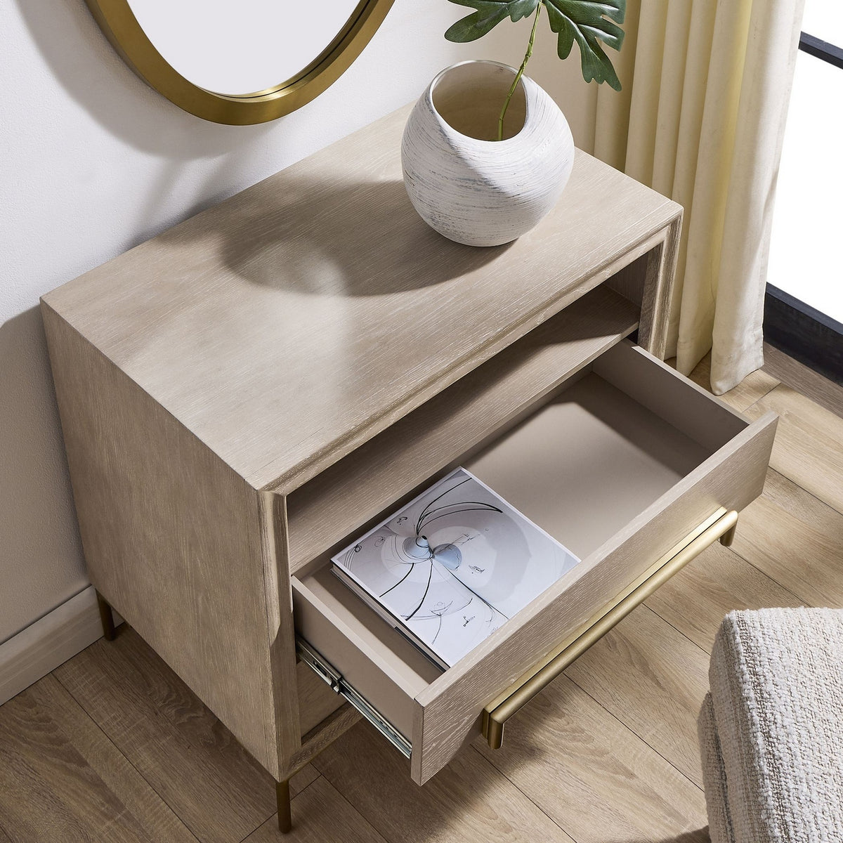 Uttermost - 50316 - Side Table - Alessia - Brushed Brass