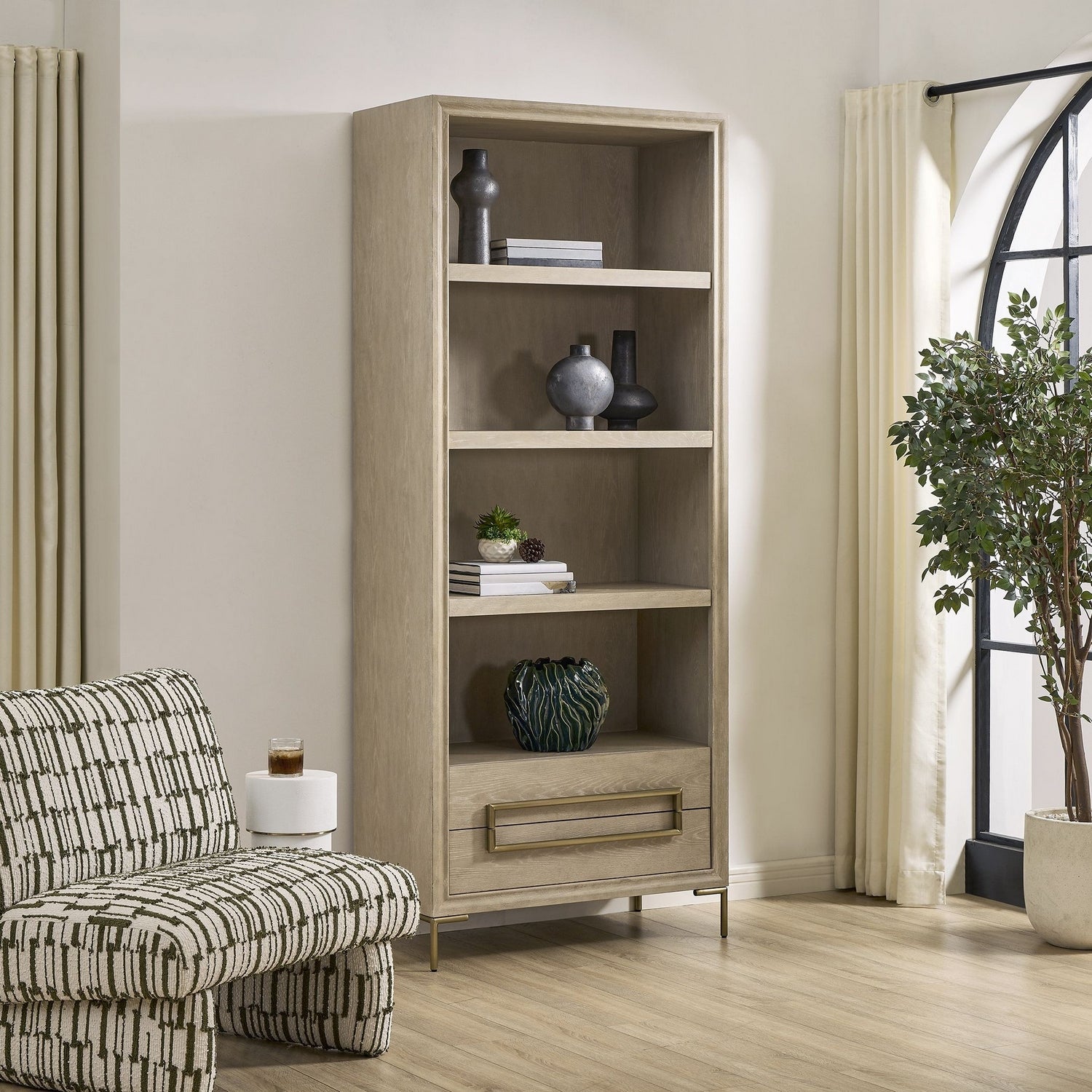 Uttermost - 50317 - Etagere - Alessia - Brushed Brass