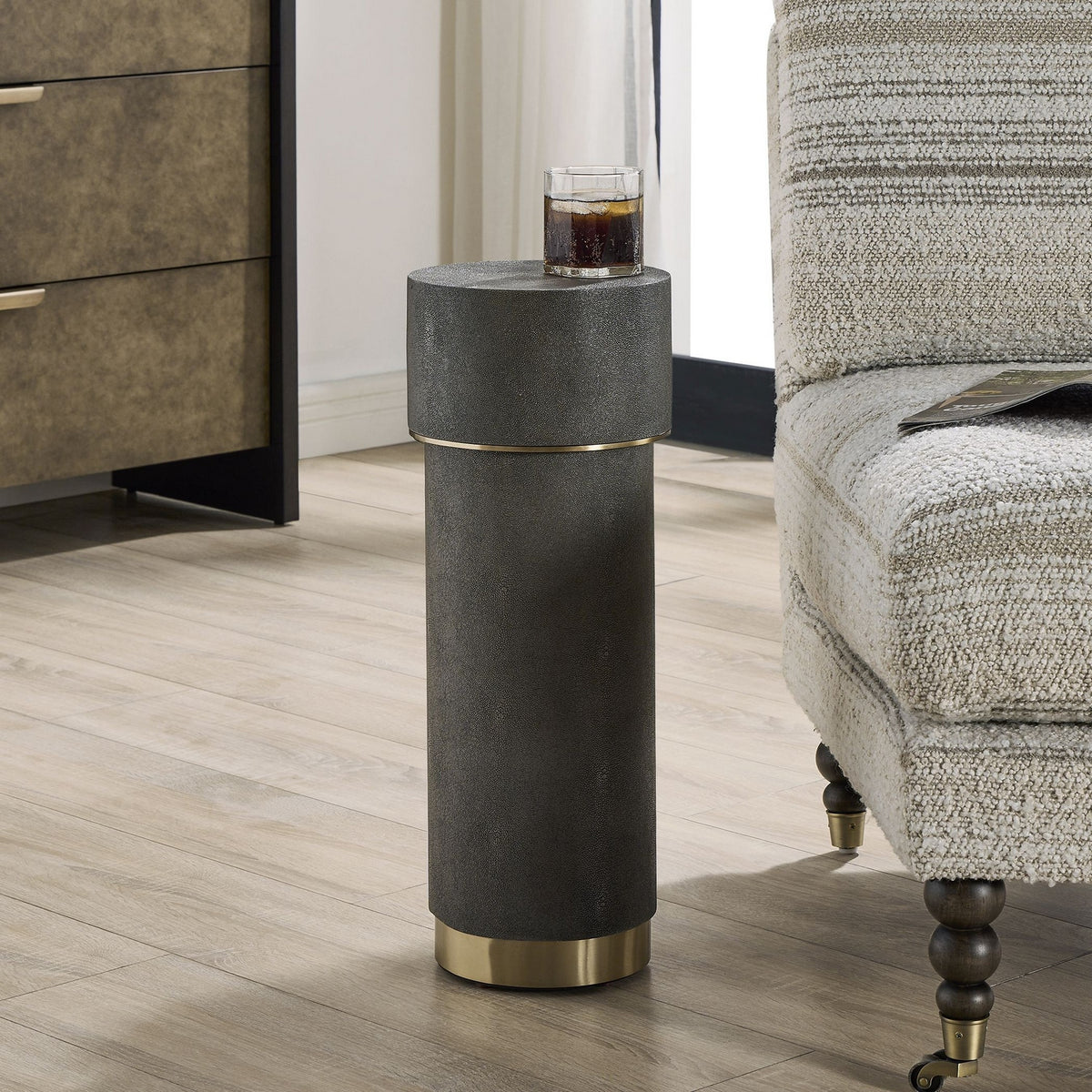 Uttermost - 50318 - Drink Table - Wessex - Brushed Brass