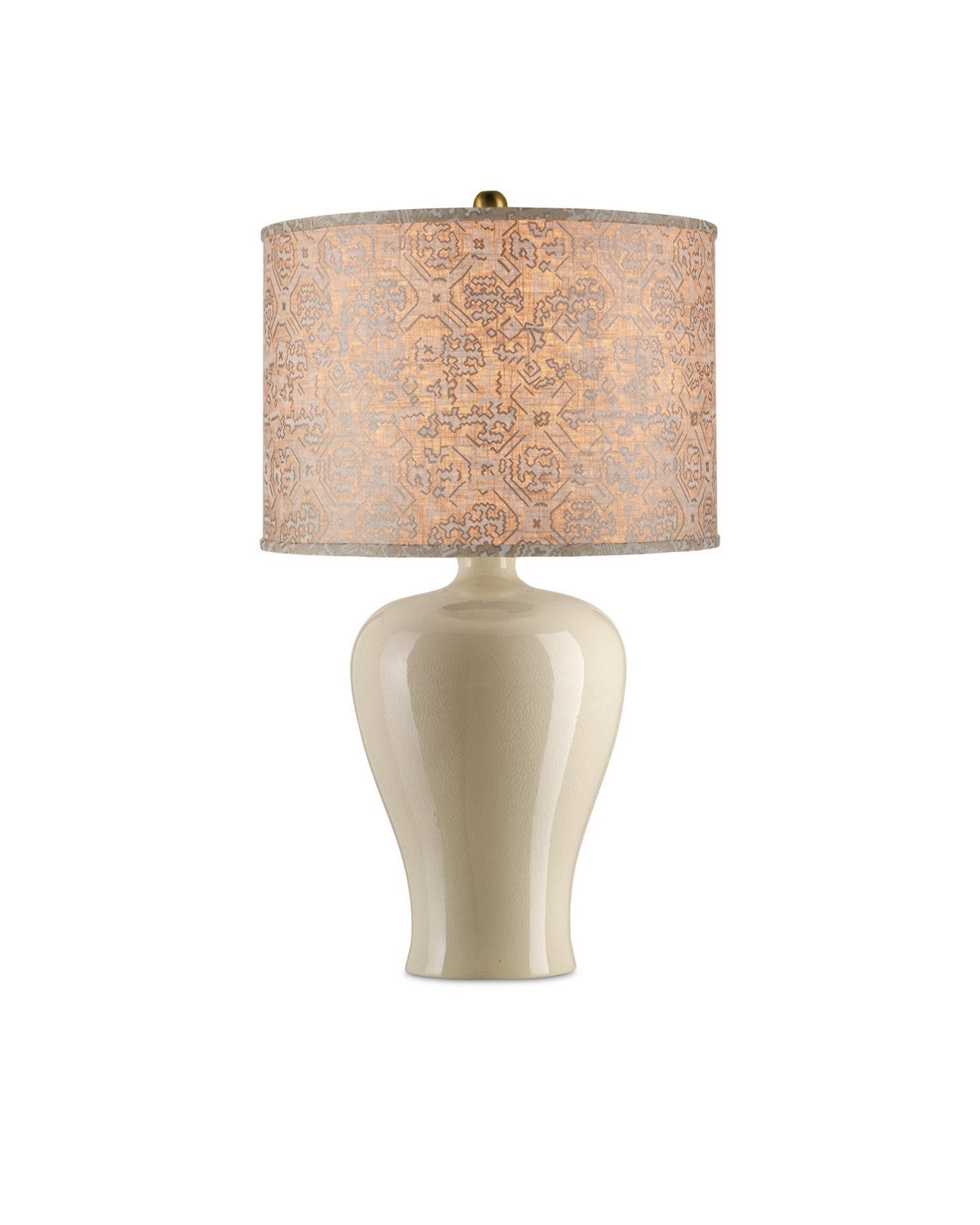 Abat-jour tambour Nomad de Currey and Company 0900-6013, couleur beige/ivoire