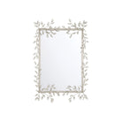 Currey and Company - 1000-0162 - Miroir - Myosotis - Transparent / Feuille d'argent