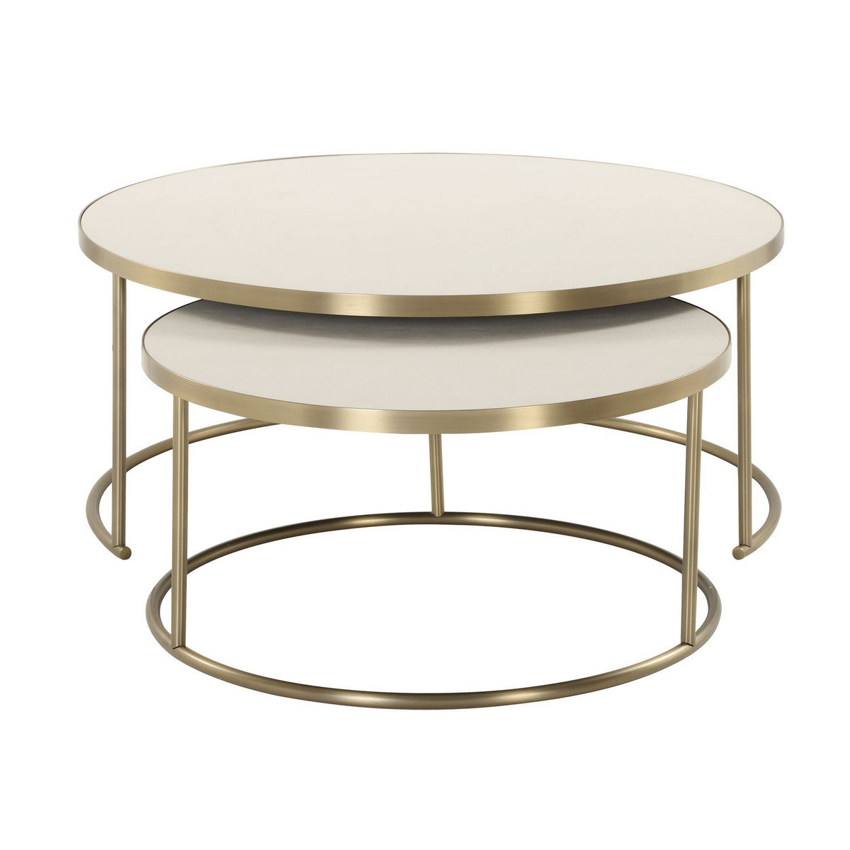 Uttermost - 50370 - Ensemble de 2 tables basses - Aragon - Laiton
