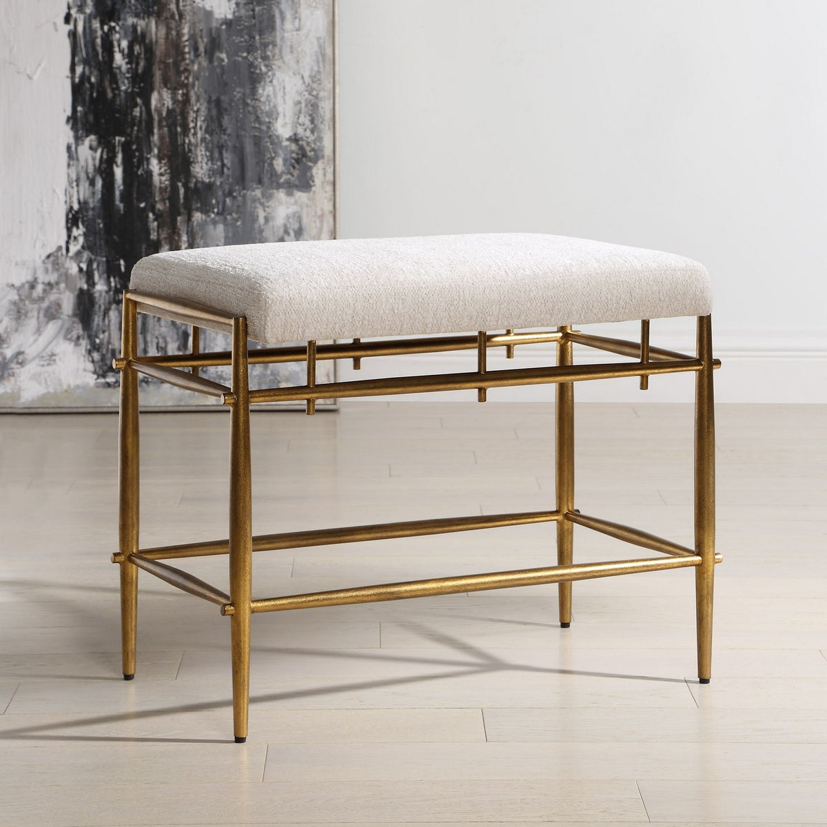 Uttermost - 53039 - Bench - Karleen - Antique Brass