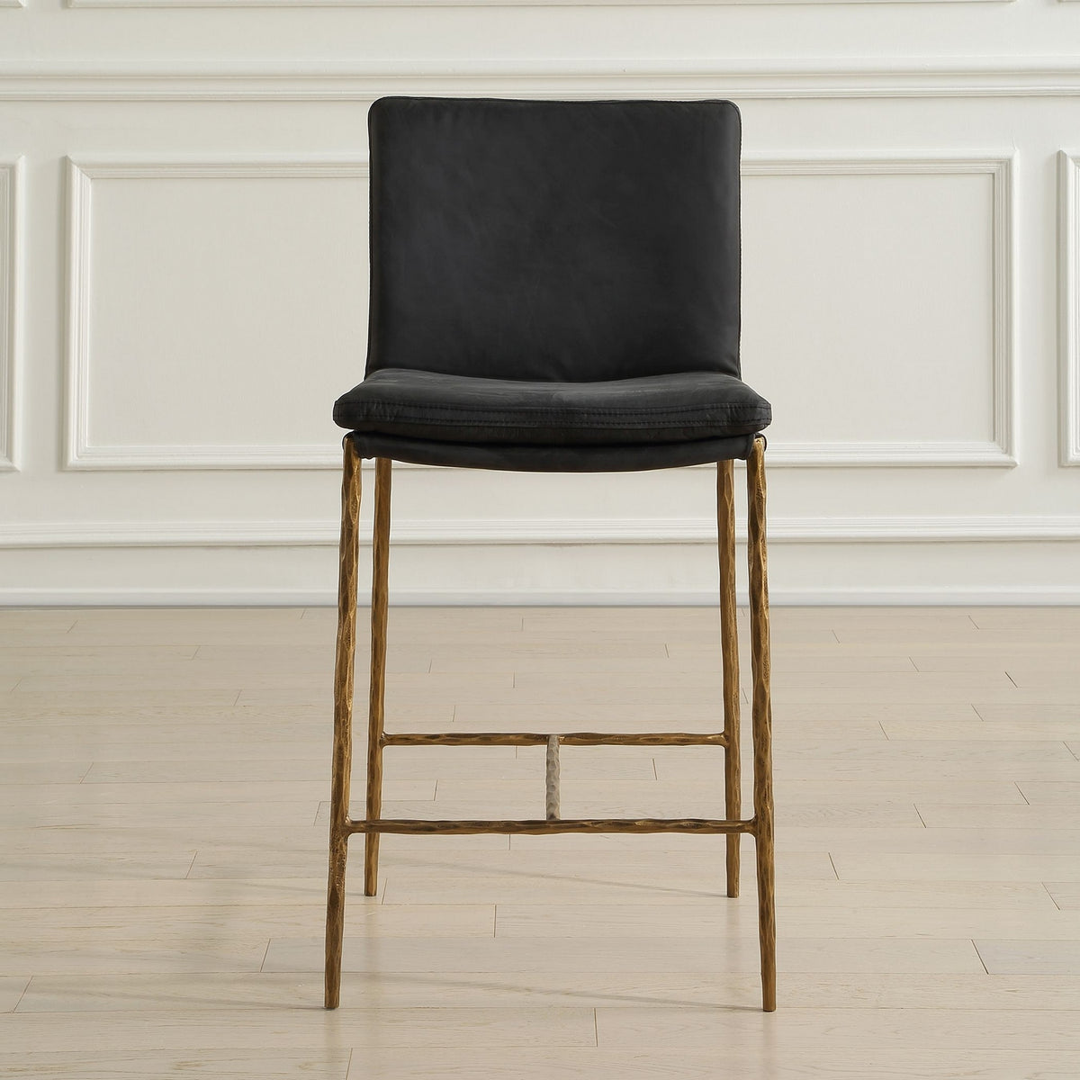 Uttermost - 53058 - Counter Stool - Ascend - Aged Gold