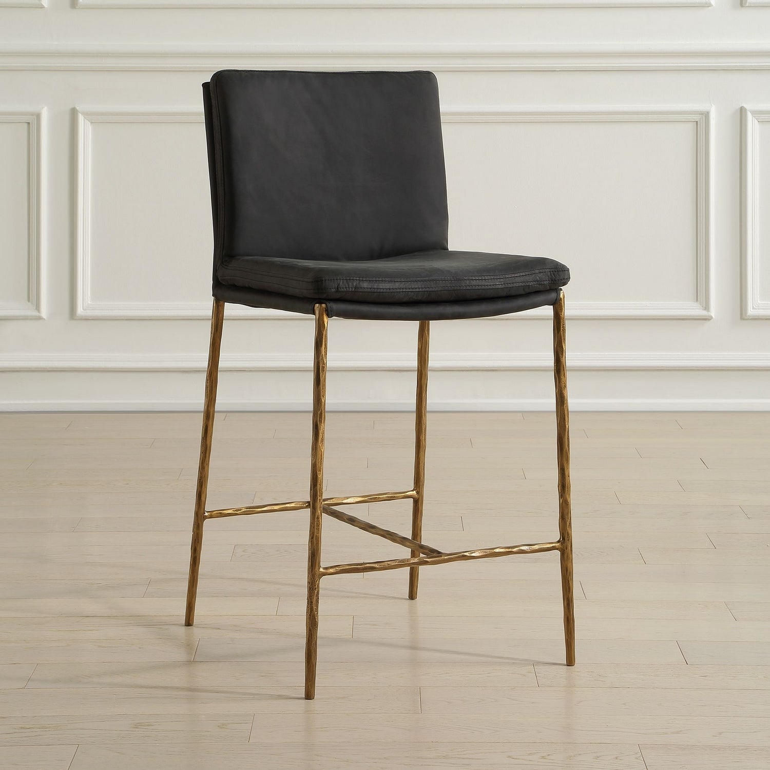 Uttermost - 53058 - Counter Stool - Ascend - Aged Gold