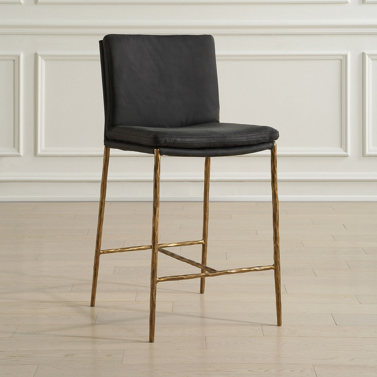 Uttermost - 53058 - Counter Stool - Ascend - Aged Gold