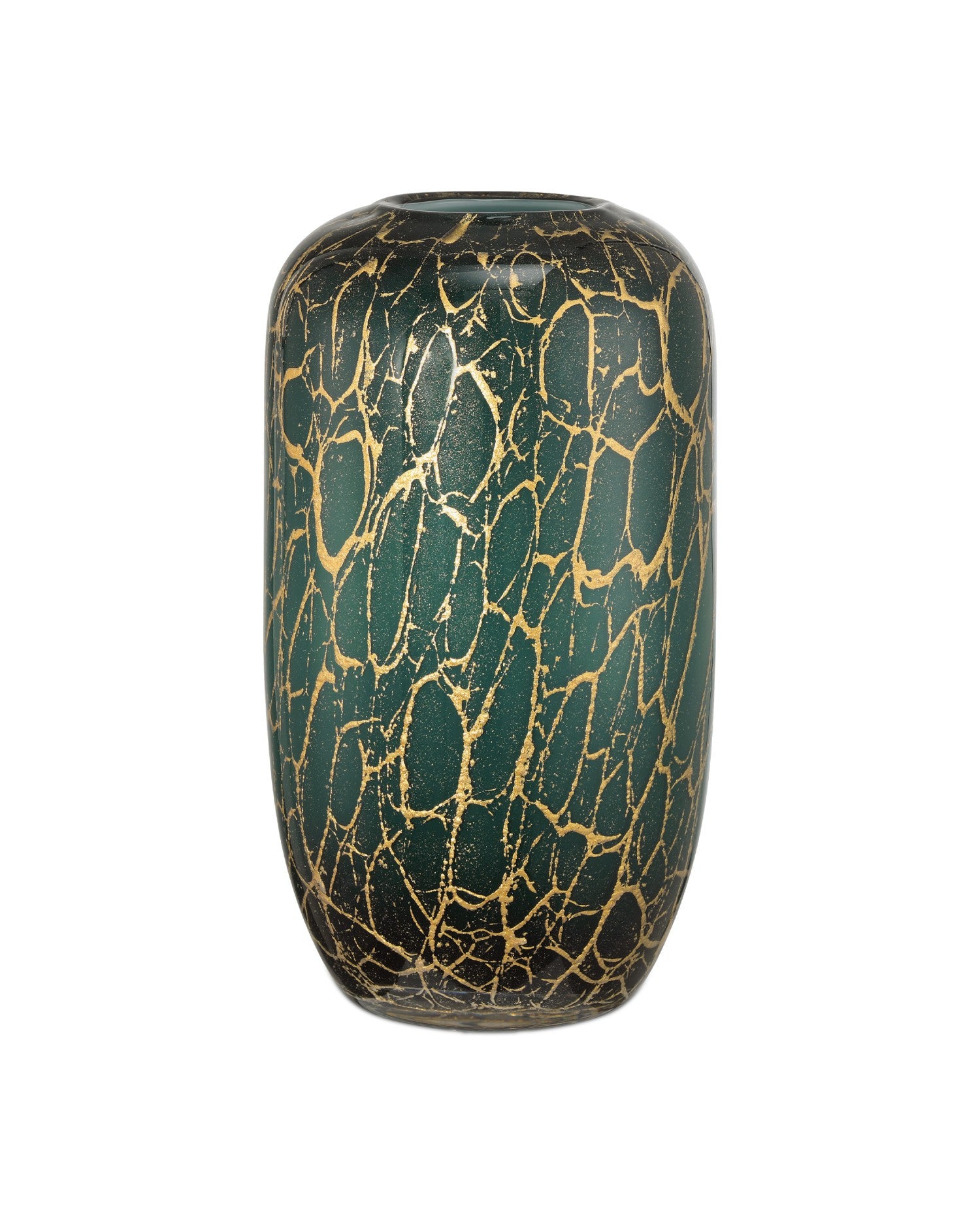 Currey and Company - 1200-0990 - Vase - Vitry Green & Gold Vase - Green / Gold