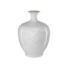 Currey and Company - 1200-0995 - Vase - Vase blanc cristallin - Blanc cristallisé