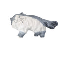 Currey and Company - 1200-1000 - Objet - Chat siamois - Bleu grisâtre / Blanc cassé