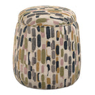 Uttermost - 53070 - Pouf - Arem - Blush, Blanc, Olive, Moutarde, Graphite