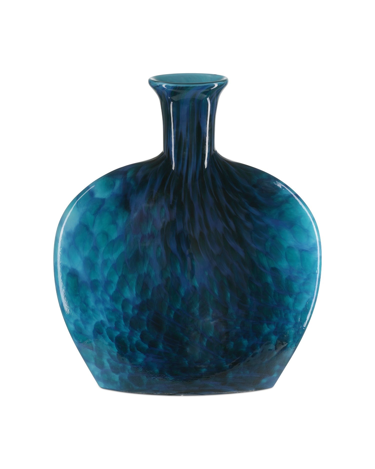 Currey and Company - 1200-1012 - Vase - Pavonini Vase - Blue